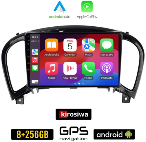 KIROSIWA NISSAN JUKE (μετά το 2009) Android οθόνη αυτοκίνητου 8GB + 256GB με GPS WI-FI (ηχοσύστημα αφής 9" ιντσών OEM Android Auto Apple Carplay Youtube Playstore MP3 USB Radio Bluetooth Mirrorlink εργοστασιακή, 4x60W, AUX)