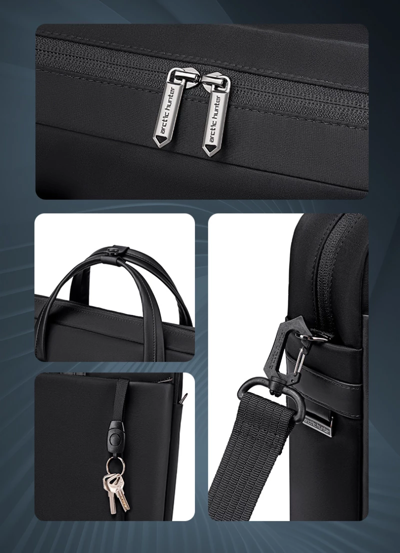 ARCTIC HUNTER τσάντα ώμου GWB00848 με θήκη laptop 15.6", 9L, μαύρη
