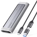 ORICO θήκη για M.2 NVME/NGFF SSD AXM2S-G2, 10Gbps, tool free, γκρι