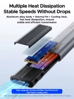 ORICO θήκη για M.2 NVME/NGFF SSD AXM2S-G2, 10Gbps, tool free, γκρι