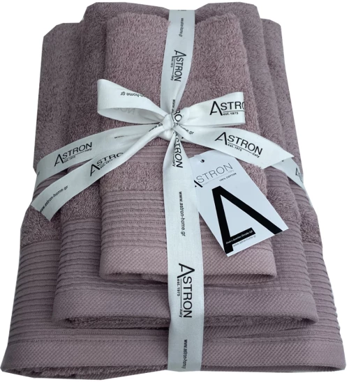 Πετσέτες σετ 3τμχ Dusty Rose
