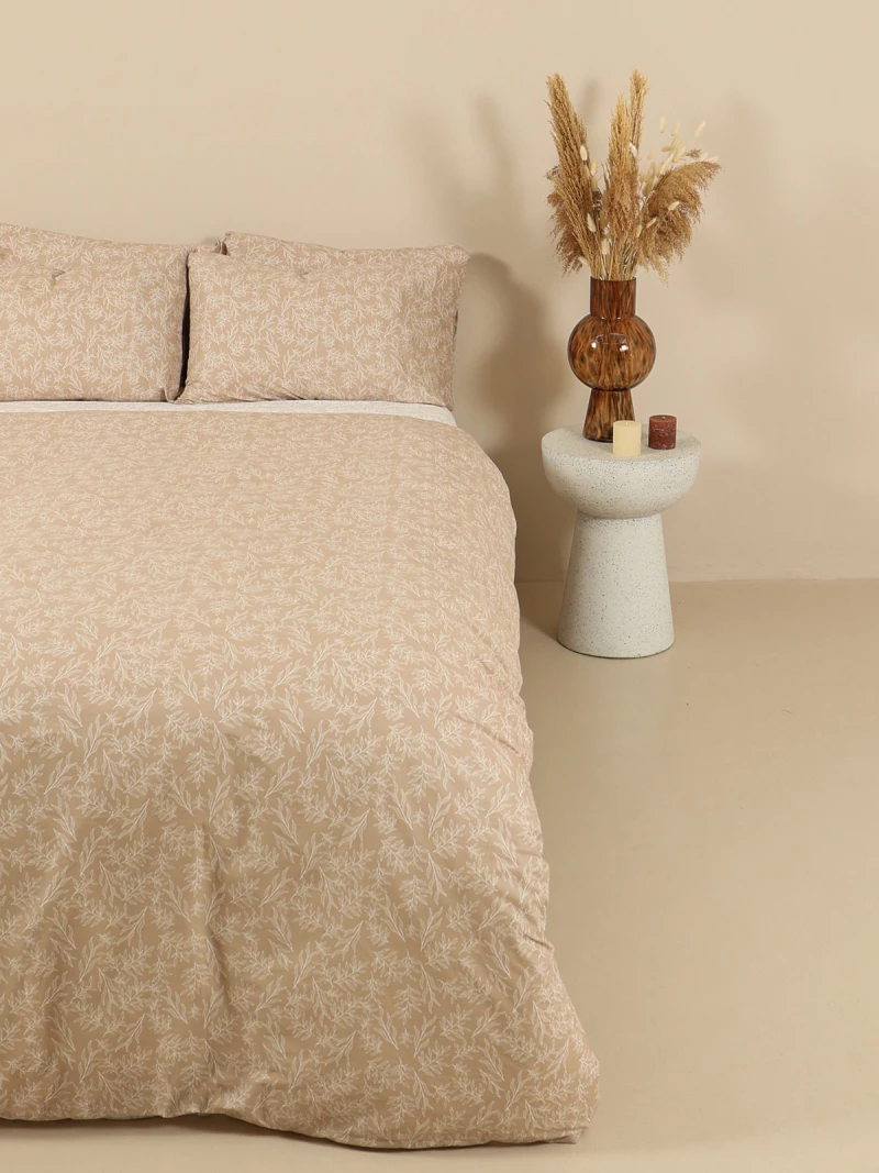 Σετ Σεντόνια Cotton Feelings 2052 Beige Μονό με λάστιχο(105x205 30)