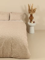 Σετ Σεντόνια Cotton Feelings 2052 Beige Μονό με λάστιχο(105x205 30)