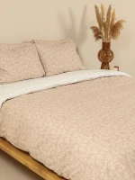 Σετ Σεντόνια Cotton Feelings 2052 Beige Μονό με λάστιχο(105x205 30)