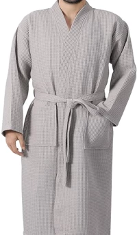 Μπουρνούζι Πικέ Ξενοδοχείου Light Grey - X Large