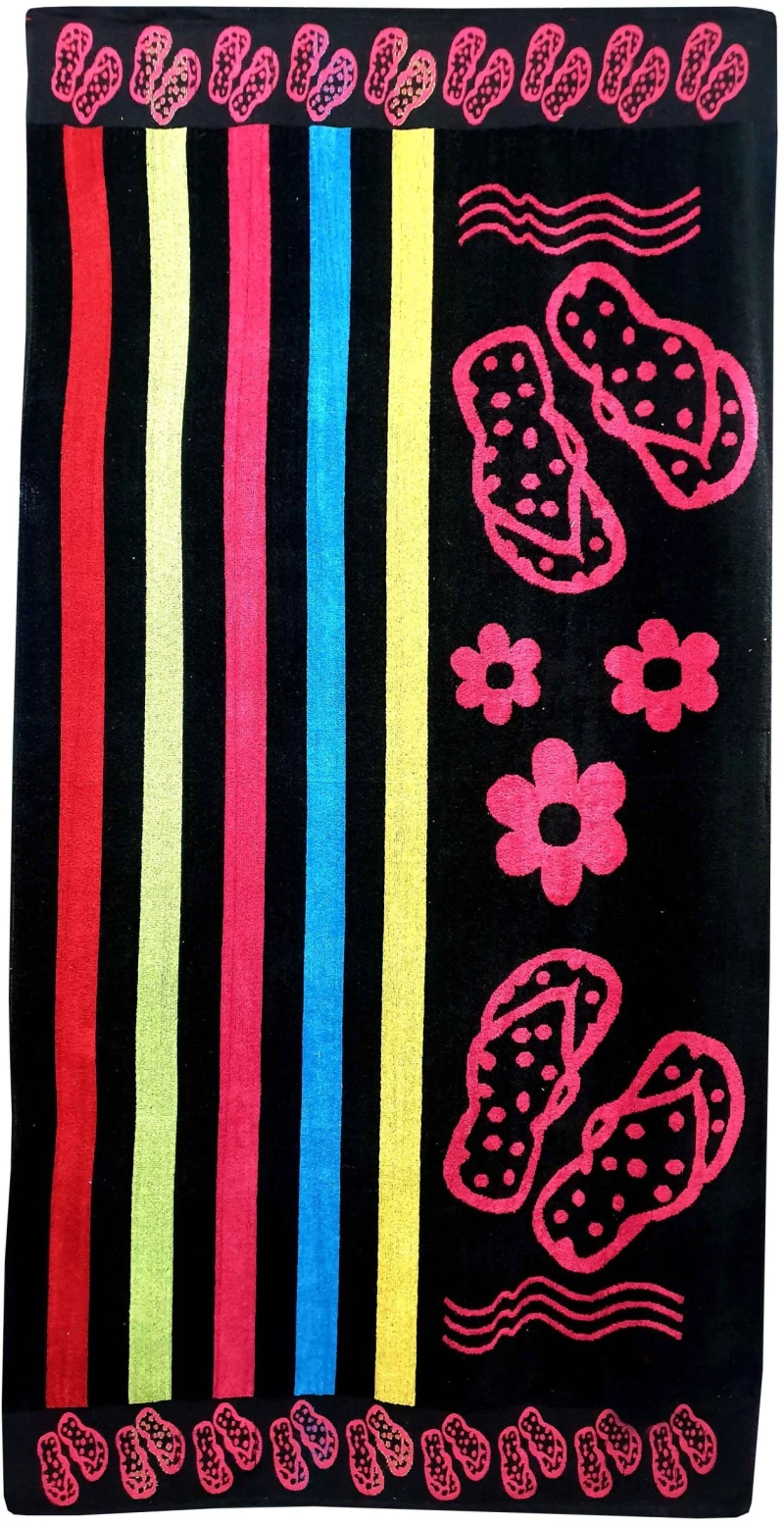 Πετσέτα Θαλάσσης ΚΟΜΒΟΣ Βελουτέ Zakar Design 12 Cotton 100% 85x160
