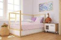 Πάπλωμα bebe Solid 506 120X160 Light Purple 100%  Cotton