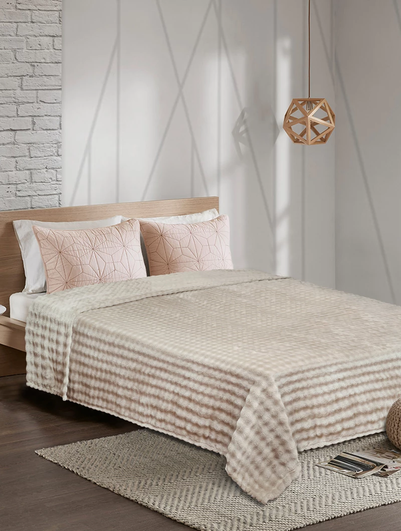 Κουβέρτα Fleece PUFFELLA BROWN Κουβέρτα μονή: 160 x 220 εκ.