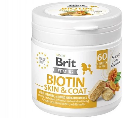 Brit Vitamins Biotin Skin & Coat Care 60 tabs