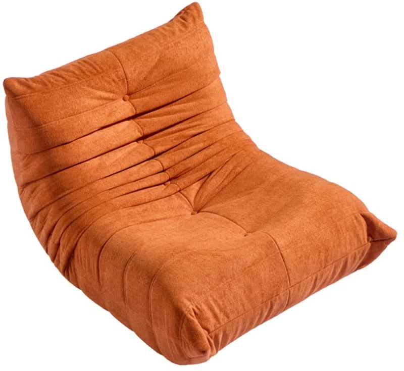 Compressed Nextdeco πολυθρόνα Togo πορτοκαλί Υ70x85x103εκ.