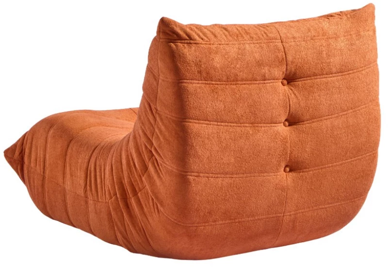 Compressed Nextdeco πολυθρόνα Togo πορτοκαλί Υ70x85x103εκ.