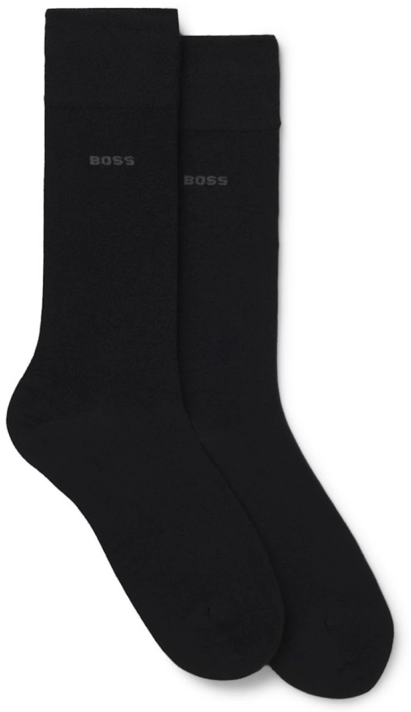 Κάλτσες BOSS 2P RS Bamboo 4135-66323266, Χρώμα BLACK
