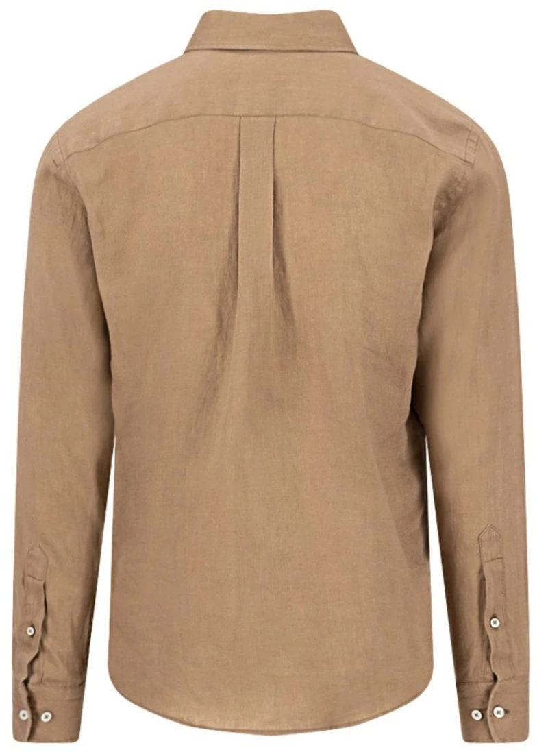 ΠΟΥΚΑΜΙΣΟ FYNCH HATTON PURE LINEN 4163-66336753, Χρώμα BROWN