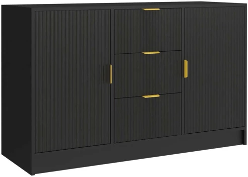 Μπουφές Allegro 162844229 118x40x75cm Black Μοριοσανίδα