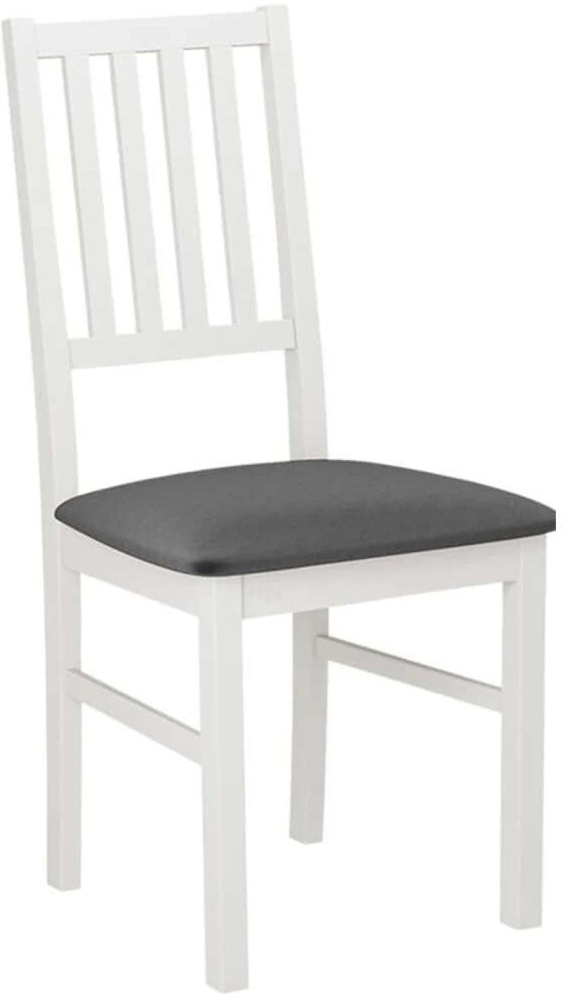 Καρέκλα Nile VII 162664249 43x40x94cm White-Anthracite Ξύλο,Ύφασμα