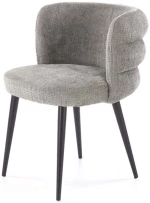 Καρέκλα Jenna I 162879999 62x64x79cm Grey-Black Μέταλλο,Ύφασμα