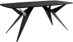 Τραπέζι Επεκτεινόμενο Axis 163050629 160/236x90x76cm Marble Effect Black Ατσάλι,Μοριοσανίδα