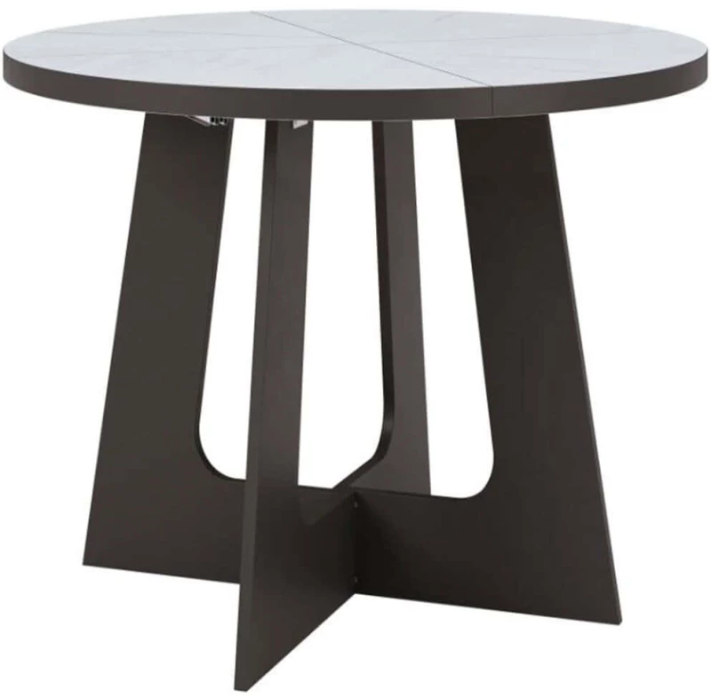 Τραπέζι Επεκτεινόμενο Bega 163059879 110/160x110x78cm White Μοριοσανίδα