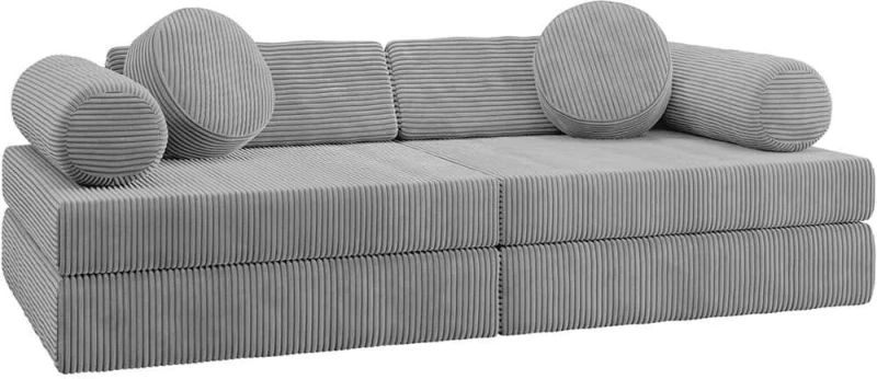 Καναπές - Κρεβάτι Παιδικός Adell 163049859 130x65x43cm Light Grey Ύφασμα