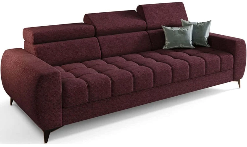 Καναπές Τριθέσιος Calyra 163069649 260x97x95cm Bordo