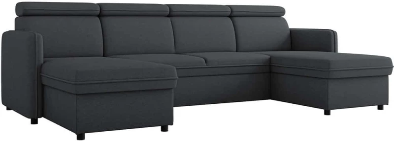 Καναπές - Κρεβάτι Γωνιακός Barcelo U 163084189 284x166x84cm Anthracite