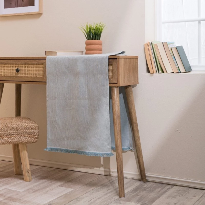 Τραβέρσα Bari 08 Green-Blue Teoran 45X180 Βαμβάκι-Πολυέστερ
