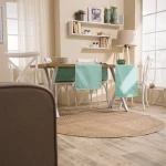 Τραβέρσα Alora 08 Aqua Teoran 40x160 Βαμβάκι-Πολυέστερ