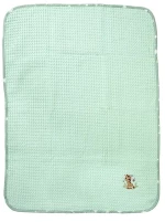 Κουβέρτα Βρεφική Πικέ Με Κέντημα Giraffe 174 Mint DimCol Αγκαλιάς 80x110cm 100% Βαμβάκι
