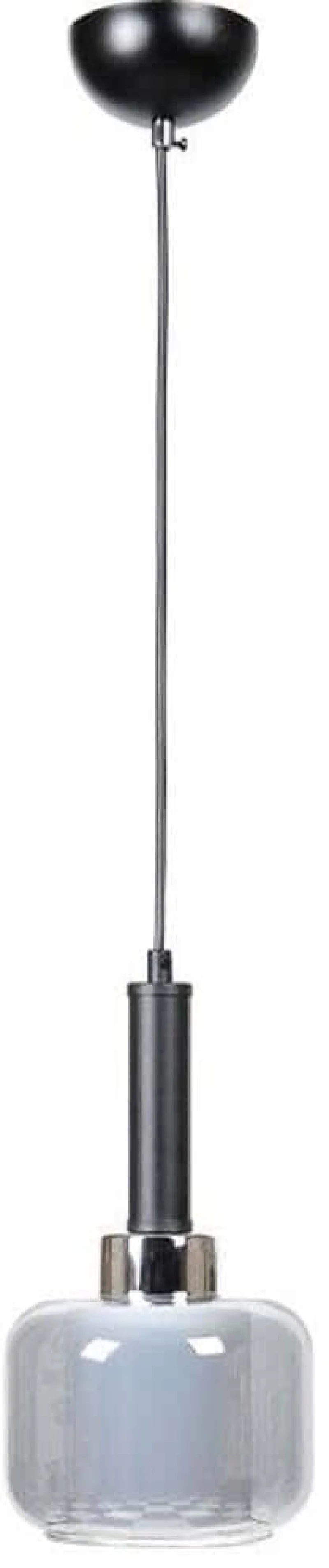 Φωτιστικό Οροφής 835-125-319 15x75cm 1xE27 60W Black-Silver