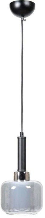 Φωτιστικό Οροφής 835-125-319 15x75cm 1xE27 60W Black-Silver