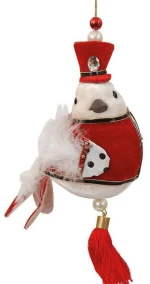 Χριστουγεννιάτικο Στολίδι 64810098 8x13x15cm White-Red