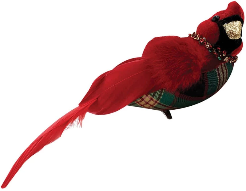 Διακοσμητικό Πουλί 240048 26x8x10cm Green-Red