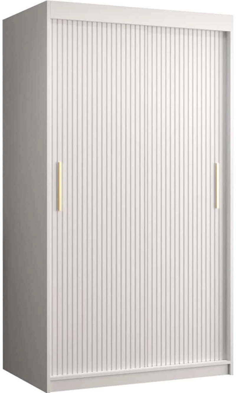Ντουλάπα Δίφυλλη Συρόμενη Riflo Slim 162575339 100x62x200cm White Δίφυλλη
