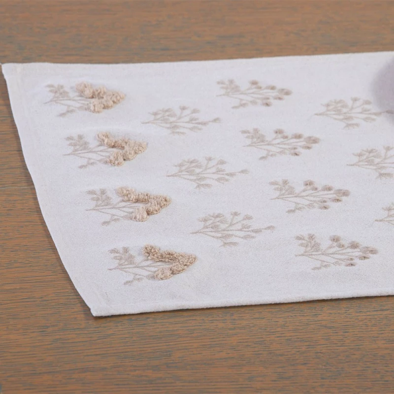 Τραβέρσα Inspire Beige Nef-Nef Homeware 40X140 Βαμβάκι-Κάνναβη