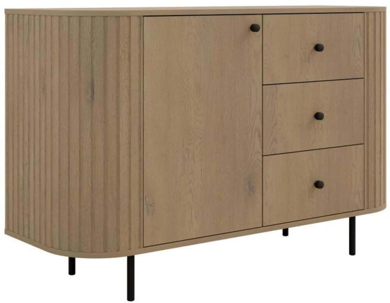 Μπουφές Ovelia 163033309 123x42,3x85,4cm Natural Μοριοσανίδα,Mdf