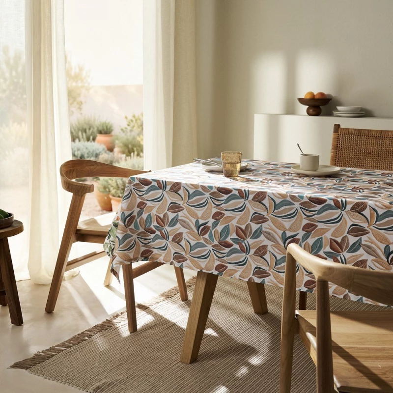 Τραπεζομάντηλο Serena 576 Multi Gofis Home 135Χ135 Βαμβάκι-Πολυέστερ