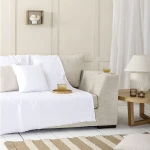 Ριχτάρι Iris White Nima Διθέσιο 180x240cm Βαμβάκι-Πολυέστερ