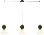 Φωτιστικό Οροφής 23248 110x140cm 3xE14 15W Marble Green-Brass