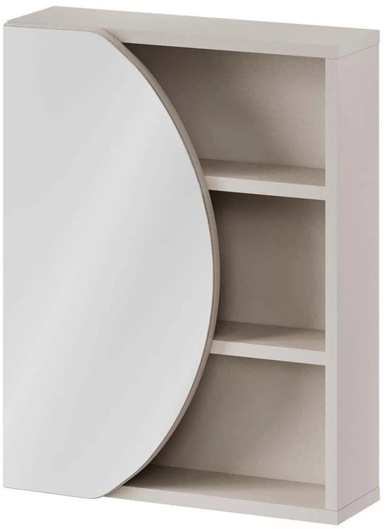 Καθρέπτης Μπάνιου Με Ντουλάπι Audrey 162891129 45x14,9x55,7cm Cashmere Μοριοσανίδα,Mdf