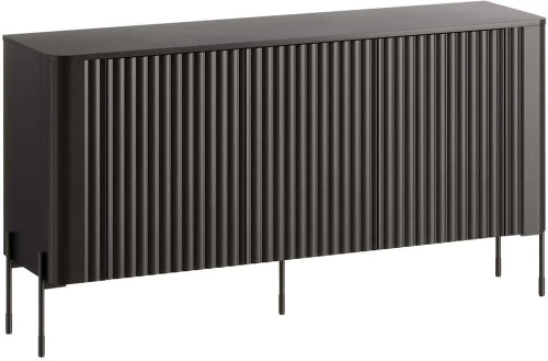 Μπουφές Vera 162896919 150x40x80cm Black Μοριοσανίδα,Mdf