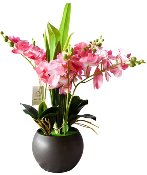 Τεχνητή Ορχιδέα 42cm σε Γλάστρα – Elegant Διακοσμητικό Φυτό Εσωτερικού Χώρου 87552