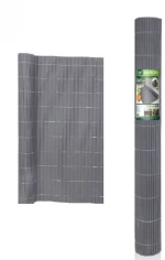 Καλαμωτή Περίφραξη Κήπου PVC 100x500cm Γκρι 10mm 2902515