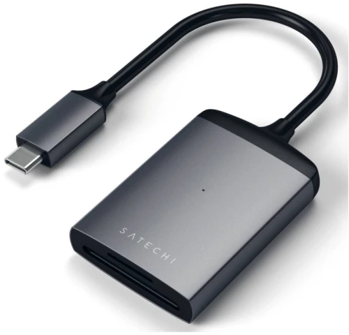 Satechi Aluminum Type-C UHS-II Micro/SD Card Reader space gray