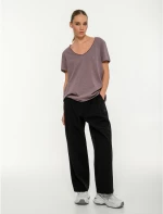 BDTK WOVEN OPEN HEM PANTS 7/8 1261-907700 1261-907700-00100 BODY TALK Μαύρο