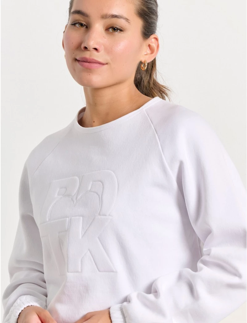 BDTK HEARTY CREWNECK 1252-907520 1252-907520-00200 BODY TALK Λευκό