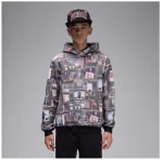 JORDAN JDB MJ BRKLYN AOP FLC PO 95F089-023 NIKE Μαύρο