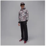 JORDAN JDB MJ BRKLYN AOP FLC PO 95F089-023 NIKE Μαύρο