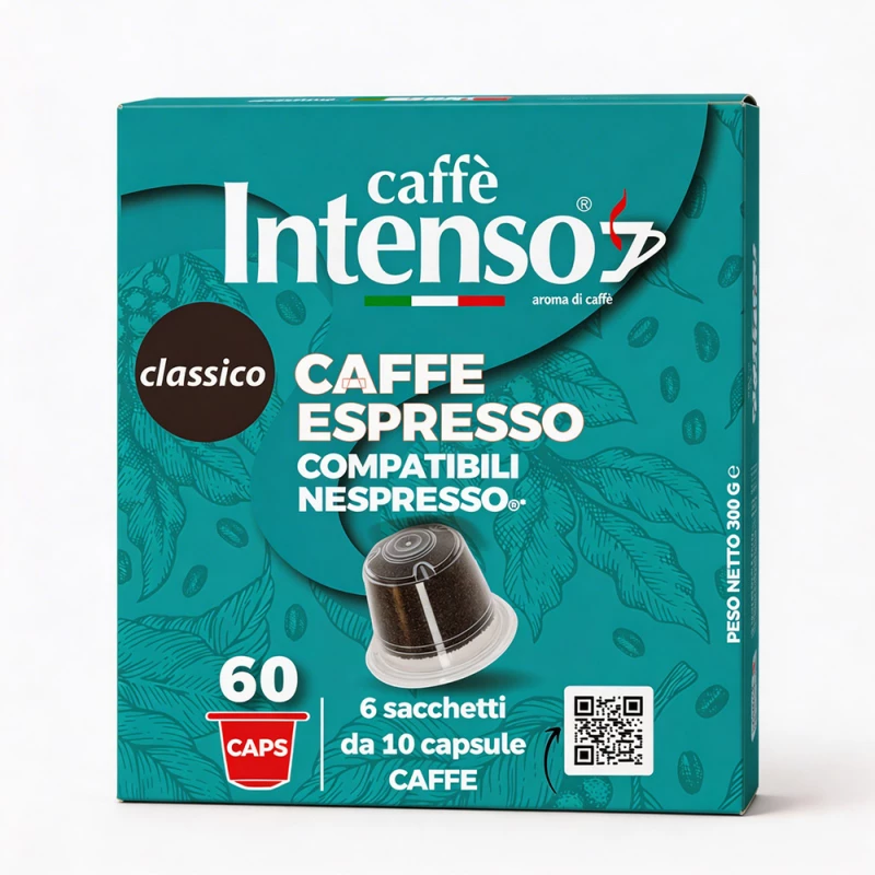 Κάψουλες Nespresso Συμβατές Intenso Caffe Classico 60 τεμάχια