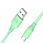 Tellur Σιλικονούχο Καλώδιο USB‑A σε USB‑C, 3 A, 1 m – Πράσινο