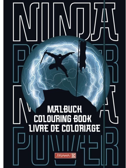 Μπλοκ χρωματισμού + αυτοκόλλητα Ninja Power